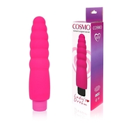 Розовый силиконовый вибратор Cosmo - 15 см. - фото, цены