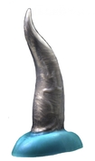Черно-голубой фаллоимитатор Дельфин small - 25 см. - фото, цены