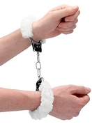 Пушистые белые наручники Ouch! White - фото, цены