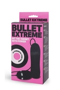 Чёрное виброяйцо с пультом Bullet Extreme - фото, цены