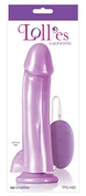 Фиолетовый вибратор с пультом управления Sugardaddy - 20,3 см. - фото, цены