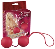 Красные вагинальные шарики Velvet Red Balls - фото, цены