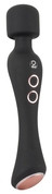 Черный вибромассажер с подогревом Cupa Warming Wand - 22,6 см. - фото, цены