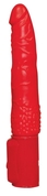 Красный вибратор Red Push с возвратно-поступательными движениями - 19,5 см. - фото, цены
