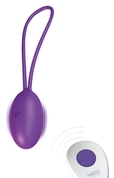 Фиолетовое виброяйцо VeDO Peach с пультом ду - фото, цены
