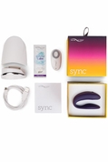 Фиолетовый вибромассажер для пар We-Vibe Sync Purple на радиоуправлении - фото, цены