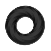 Чёрное эластичное эрекционное кольцо Super Soft - фото, цены