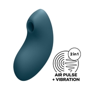 Синий вакуум-волновой вибростимулятор Vulva Lover 2 - фото, цены