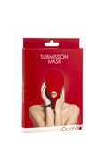 Красная маска на голову с прорезью для рта Submission Mask - фото, цены