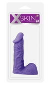 Фиолетовый стимулятор-фаллос Xskin 6 Pvc Dong - 15 см. - фото, цены