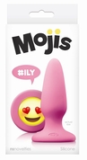 Розовая силиконовая пробка среднего размера Emoji Ily - 10,2 см. - фото, цены