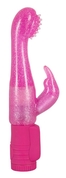 Розовый G-стимулятор с клиторальный отростком Rotating G-spot Rabbit - 25 см. - фото, цены
