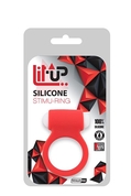 Красное эрекционное виброкольцо Lit-up Silicone Stimu Ring 3 Red - фото, цены