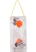 Оранжевые вагинальные шарики на прозрачной сцепке - фото, цены