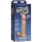 Телесный фаллоимитатор The Realistic Cock 8” with Removable Vac-U-Lock Suction Cup - 22,3 см. - фото, цены