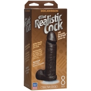 Коричневый фаллоимитатор The Realistic Cock 8” with Removable Vac-U-Lock Suction Cup - 20,57 см. - фото, цены