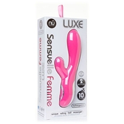 Розовый вибромассажер Femme Luxe - 23,5 см. - фото, цены