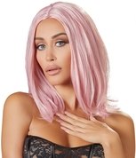 Розовый парик с прямыми волосами - фото, цены