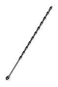 Серебристый длинный уретральный плаг-косичка Toyfa Metal - 15,7 см. - фото, цены