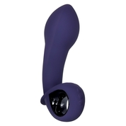 Фиолетовый вибростимулятор зоны G с функцией расширения Inflatable G - 16,5 см. - фото, цены