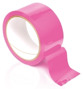 Розовая самоклеящаяся лента для связывания Pleasure Tape - 10,6 м. - фото, цены