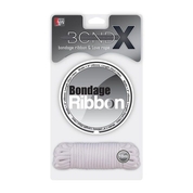 Набор из белой веревки и белого скотча Bondx Bondage Ribbon Love Rope - фото, цены