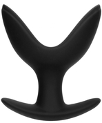 Черная анальная пробка-эспандер Split 5 - 10,3 см. - фото, цены
