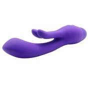 Фиолетовый вибратор Indulgence Frolic Bunny - 18,5 см. - фото, цены
