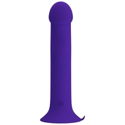 Фиолетовый вибратор с режимом боковой пульсации Murray-Youth - 19 см. - фото, цены