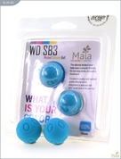 Металлические шарики Wicked с голубым силиконовым покрытием - фото, цены