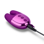 Фиолетовый вибратор с ушками Le Wand Double Vibe - фото, цены
