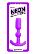 Фиолетовая силиконовая анальная пробка Anal Anchor - 10,2 см. - фото, цены