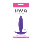 Фиолетовая анальная пробка для ношения Inya Spades Small - 10,2 см. - фото, цены