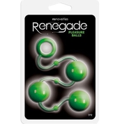 Зеленые анальные шарики Renegade Pleasure Balls - фото, цены