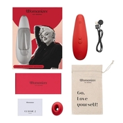 Красный бесконтактный клиторальный стимулятор Womanizer Marilyn Monroe Special Edition - фото, цены