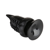 Черный фантазийный анальный стимулятор - 23 см. - фото, цены
