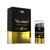 Жидкий интимный гель с эффектом вибрации Vibration! Vodka Energy - 15 мл. - фото, цены