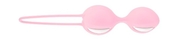 Нежно-розовые вагинальные шарики Smartballs Duo - фото, цены