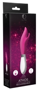 Розовый перезаряжаемый вибратор-кролик Athos - 22 см. - фото, цены