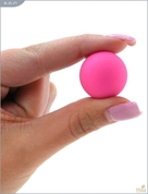 Металлические вагинальные шарики с розовым силиконовым покрытием - фото, цены