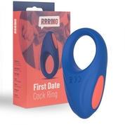 Синее эрекционное кольцо Rrring First Date Cock Ring - фото, цены