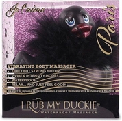 Черный вибратор-уточка I Rub My Duckie 2.0 Paris - фото, цены