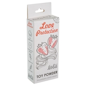 Пудра для игрушек Love Protection с ароматом клубники со сливками - 15 гр. - фото, цены