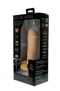 Вибратор-реалистик с кнопкой на стволе Purrfect Silicone Deluxe One Touch 7inch - 18 см. - фото, цены