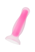 Розовая, светящаяся в темноте анальная втулка John Glow - 12,5 см. - фото, цены