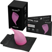 Розовая менструальная чаша Vital Cup L - фото, цены