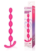 Ярко-розовая анальная цепочка Cosmo - 22,3 см. - фото, цены