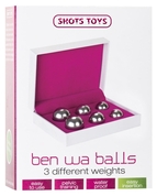 Набор из 6 серебристых вагинальных шариков Ben Wa Balls Set - фото, цены
