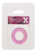 Розовое эрекционное кольцо Basicx Tpr Cockring Pink - фото, цены