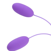 Фиолетовые гладкие виброяйца, работающие от Usb - фото, цены